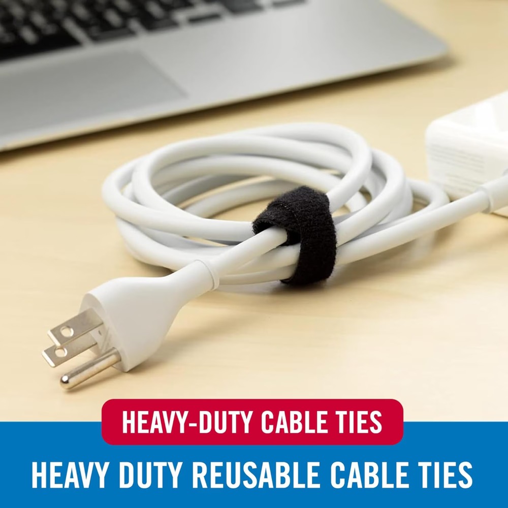 Heavy Duty Reusable Cable Ties - Desk Setup Home Office avis et prix