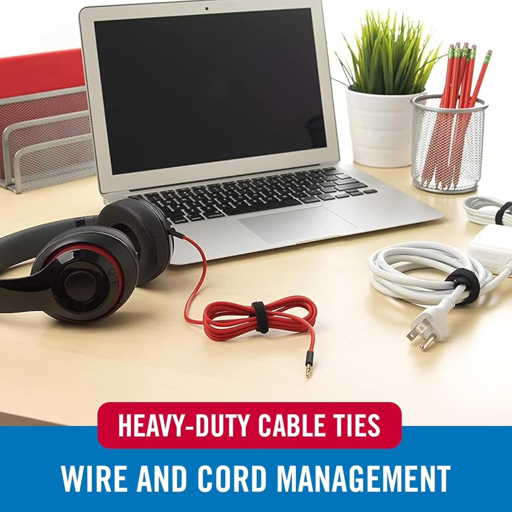 Heavy Duty Reusable Cable Ties - Desk Setup Home Office avis et prix