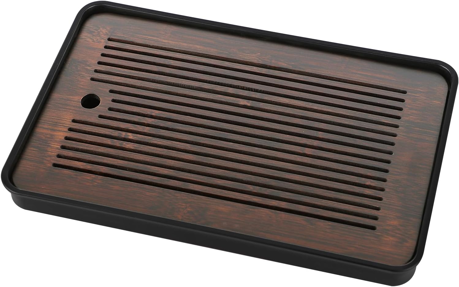 Natural Bamboo Tea Tray with H - Desk Setup Clean avis et prix