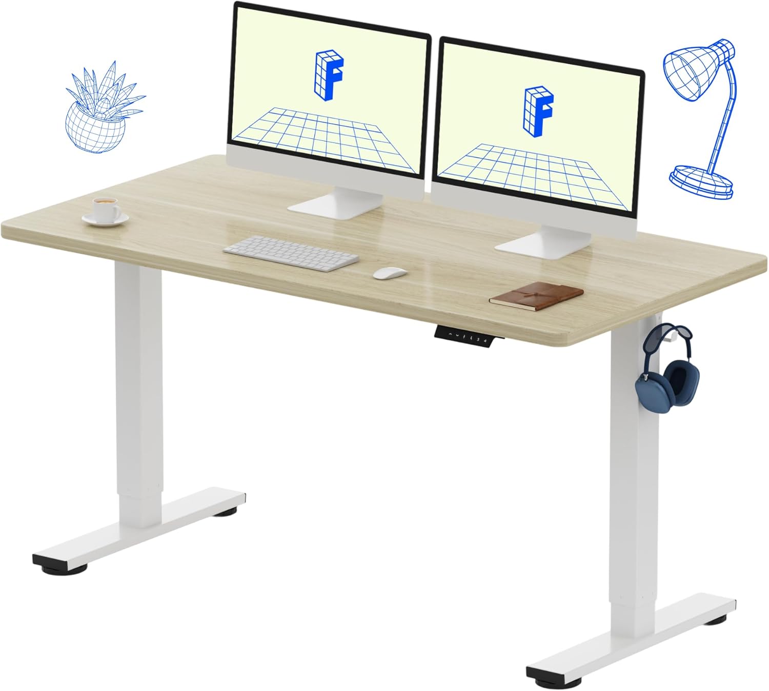 Electric Height Adjustable Sta - Desk Setup Home Office avis et prix