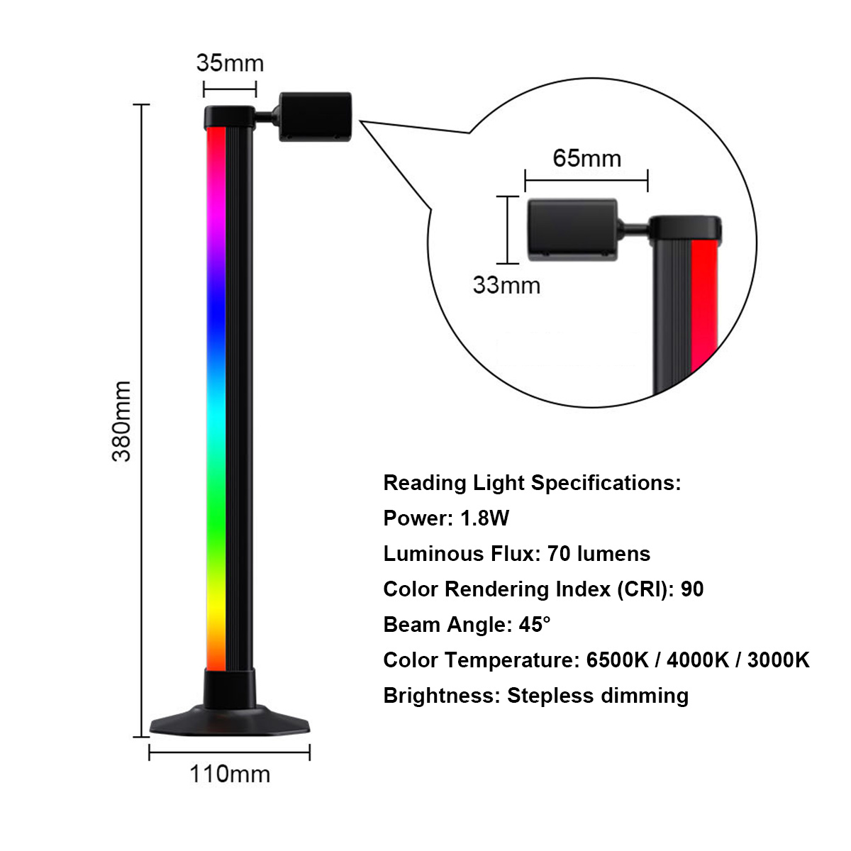Smart Light Bar LED RGB Music  - Desk Setup With Tv avis et prix