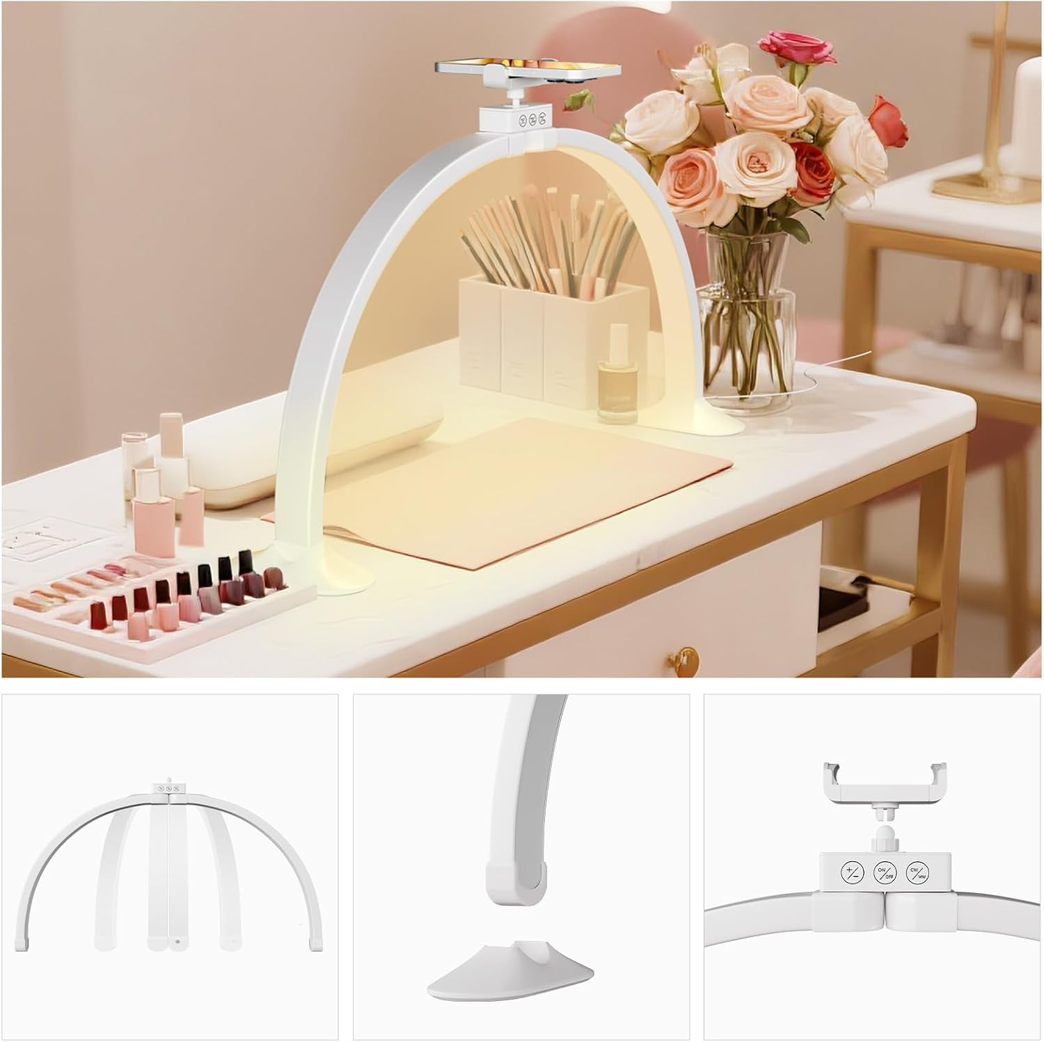 Half Moon Light U-Shaped Nail  - Desk Setup Lamp avis et prix