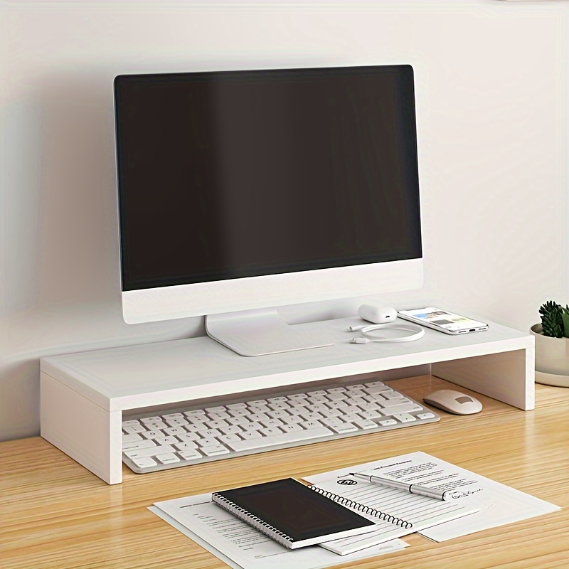 Spacious Wooden Monitor Stand  - Desk Setup Riser avis et prix