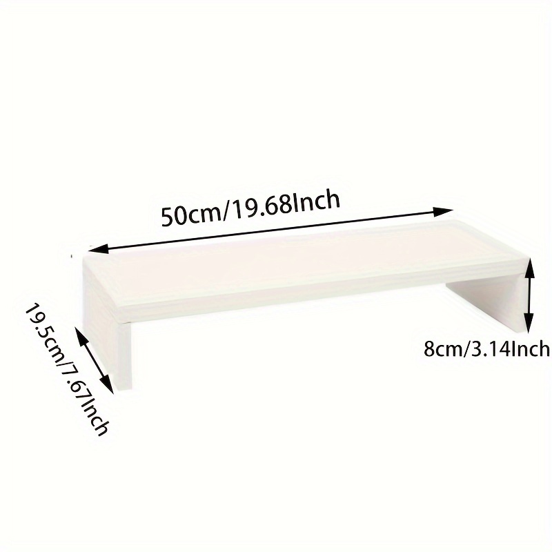 Spacious Wooden Monitor Stand  - Desk Setup Riser avis et prix