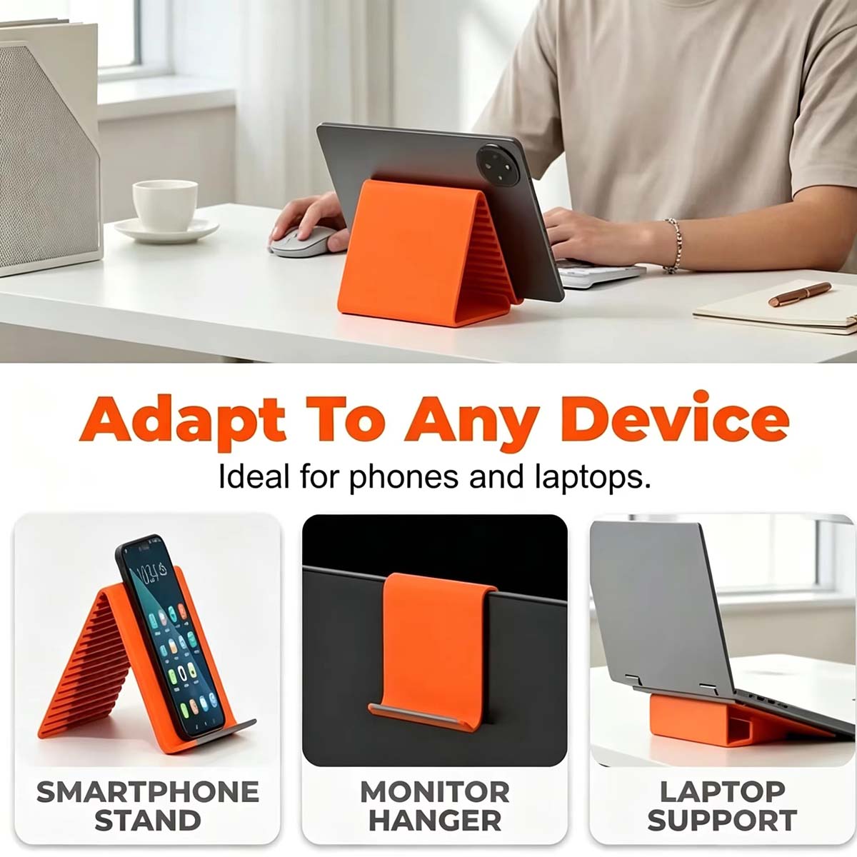Freely Shaping Silicone Phone  - Dual Phone Holder avis et prix