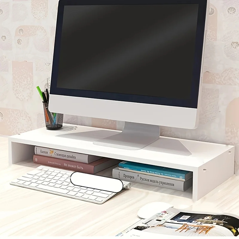 Stable Base Wood Desktop Compu - Desk Setup Riser avis et prix